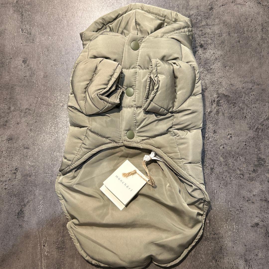 moncheri フード付きダウンジャケット カーキ DMサイズ