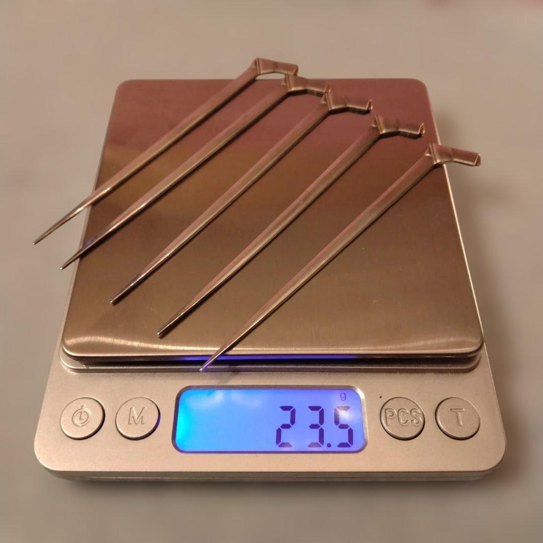 セール　銀製　楊枝　5本組　箱なし　23.5g