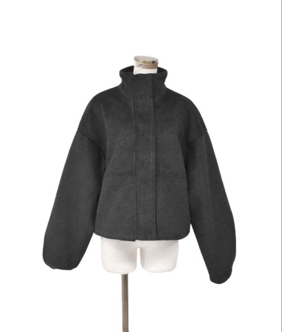 Reurie ダブルジップショートウールコート