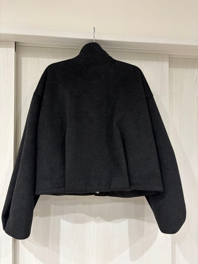 Reurie ダブルジップショートウールコート