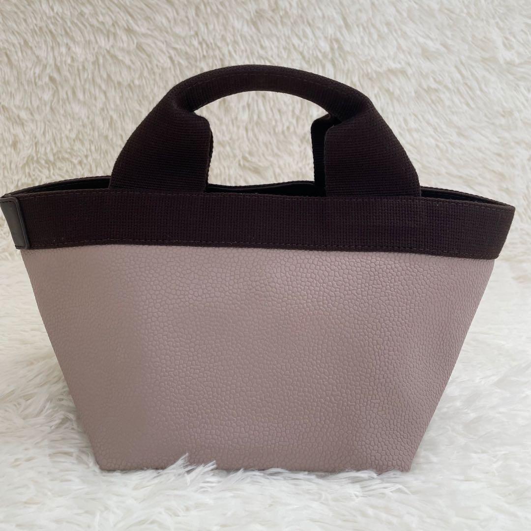 美品 エルベシャプリエ 701GPリュクス舟型トートS ハンドバッグ ピンク