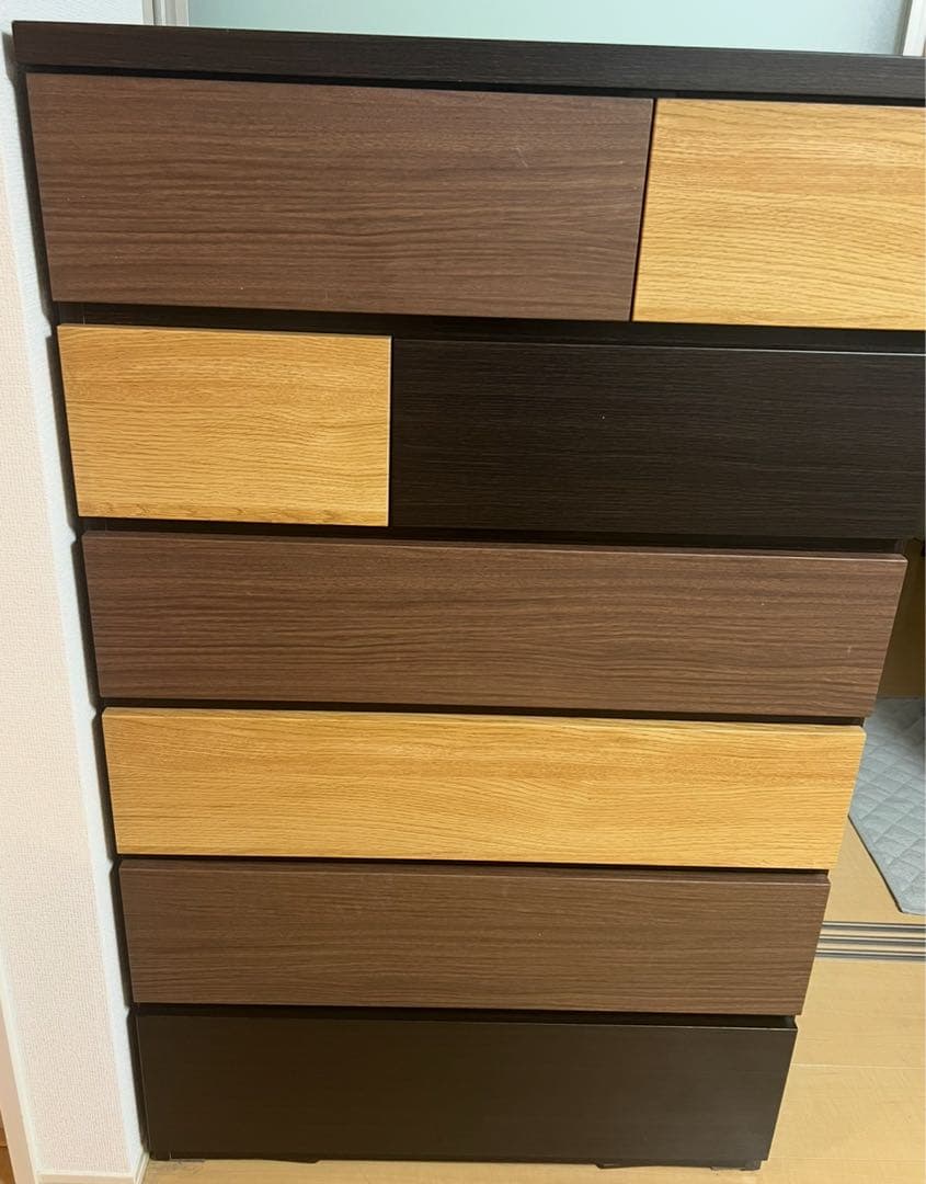 ニトリ　ハイチェスト　カレナ 80HC DBR