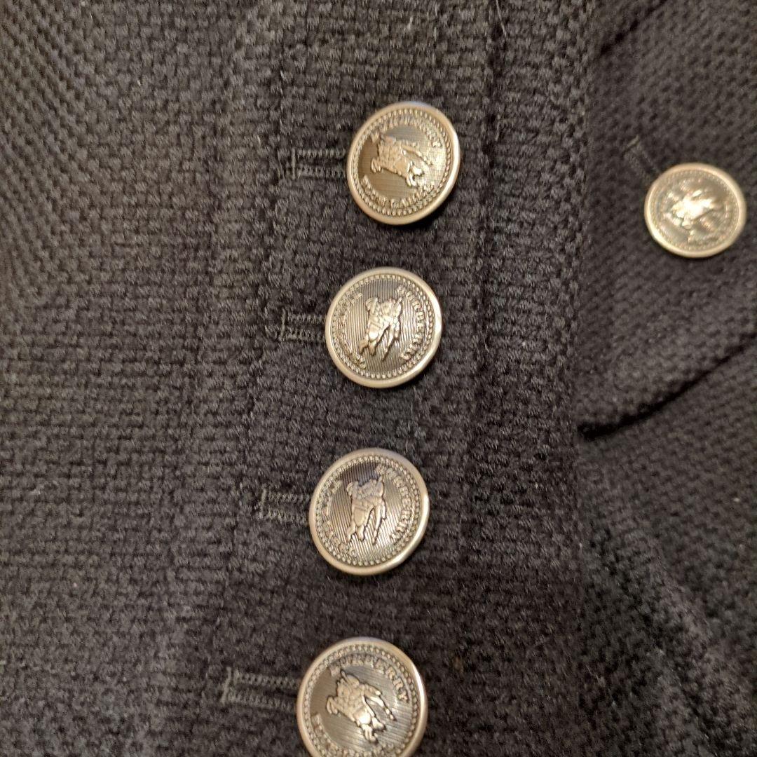 希少 バーバリーブルーレーベル ピーコート ナポレオン ジャケット 黒 S 36