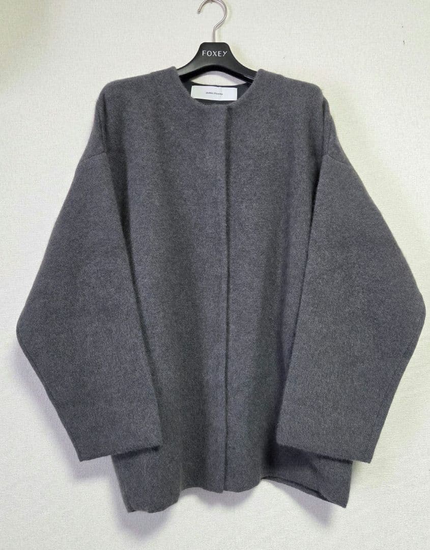 ダブルフェイスコクーンカーディガン