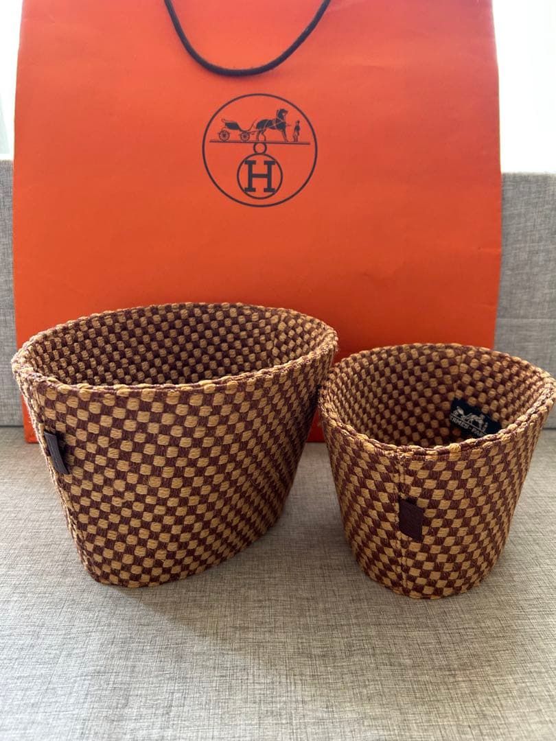 エルメス　 パニエドプラージュ　 カゴ