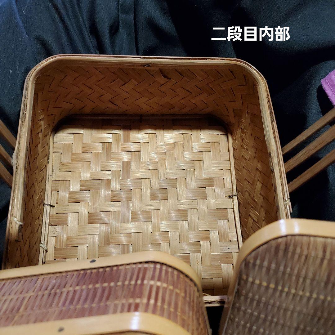 茶道具入れ、木製バスケット