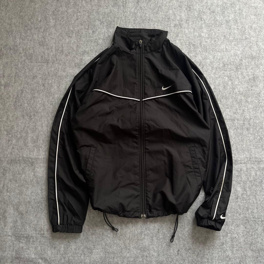 ナイキ 00s ドローコード テック系 y2k 銀タグ 刺繍 ナイロンジャケット