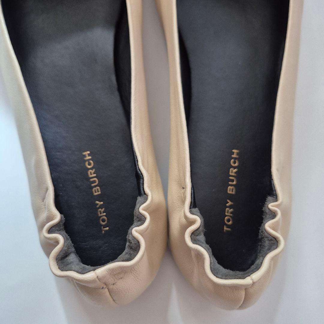 美品✨トリーバーチ TORY BURCH クレア キャップトゥ バレエ US7