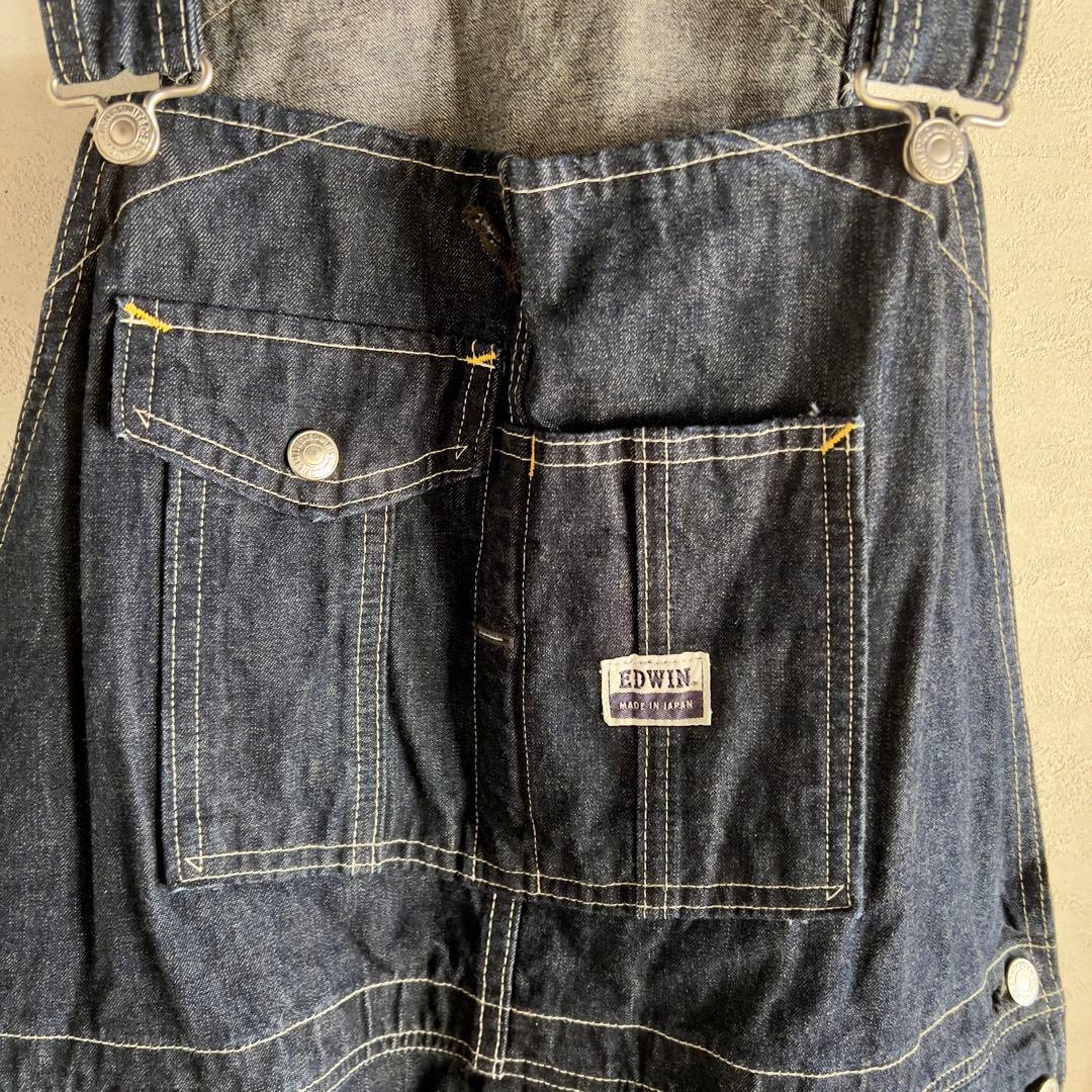 EDWIN デニム　オーバーオール 日本製