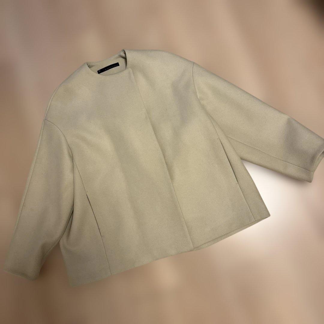 martinique ノーカラーショートコート