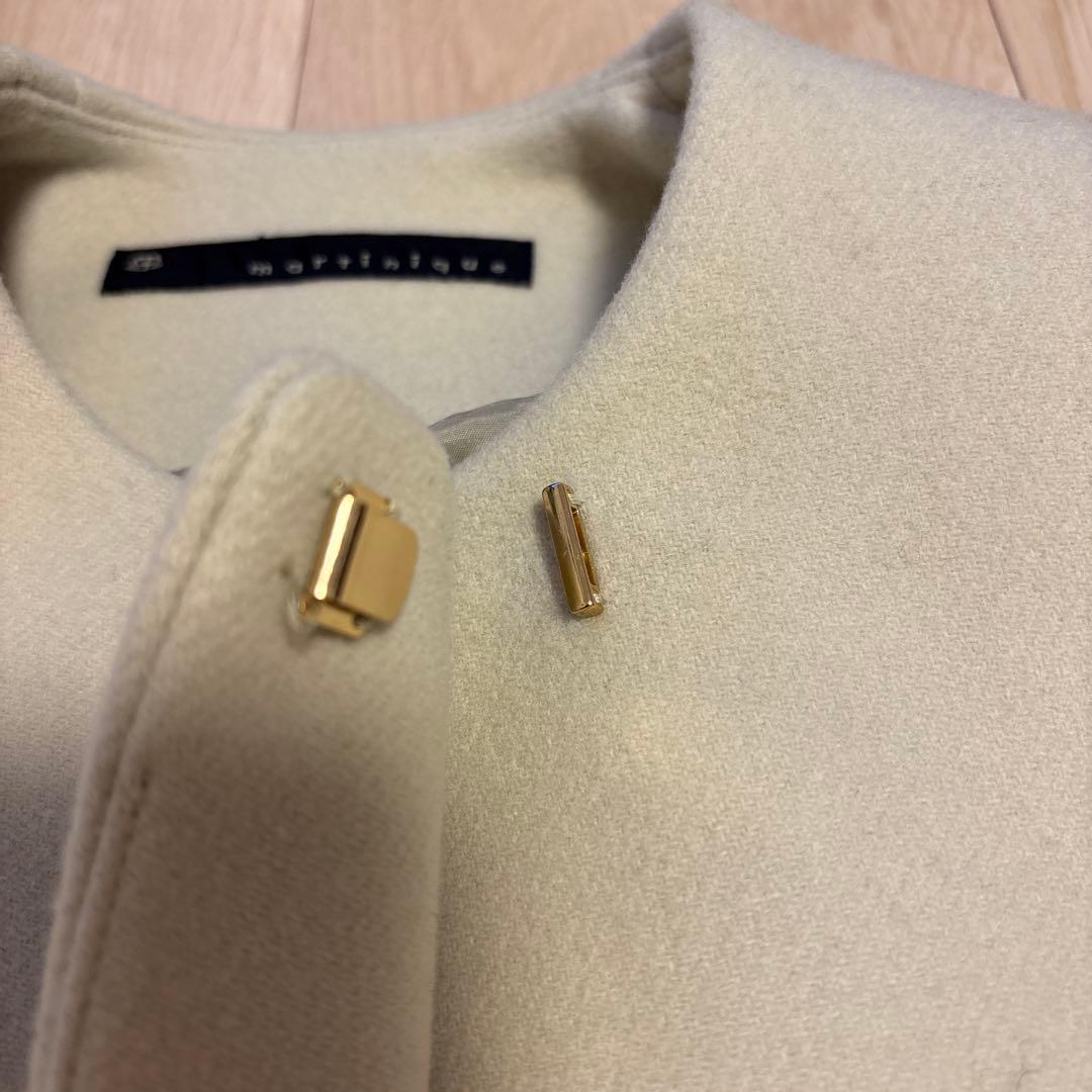 martinique ノーカラーショートコート