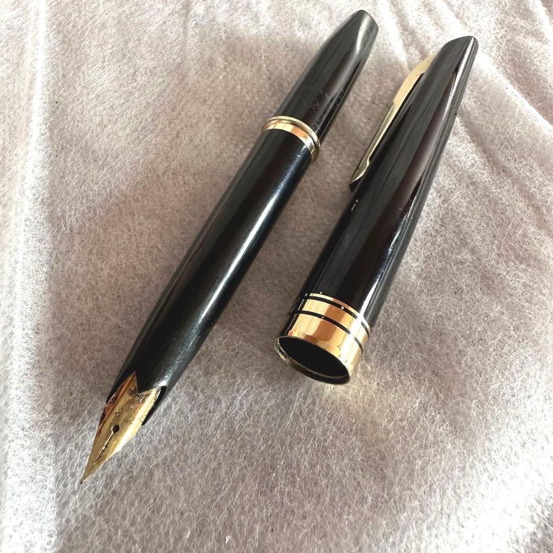 【美品】PLATINUM プラチナム 細字 万年筆 22K