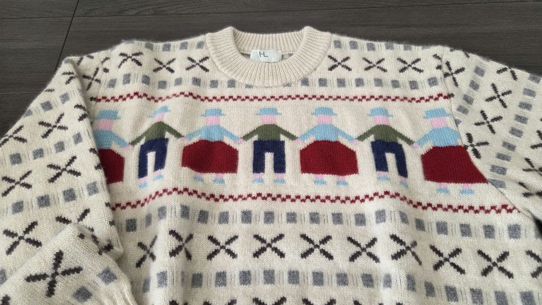 ナ*レ様 ヘリルHERILLカシミアジャカードセーター