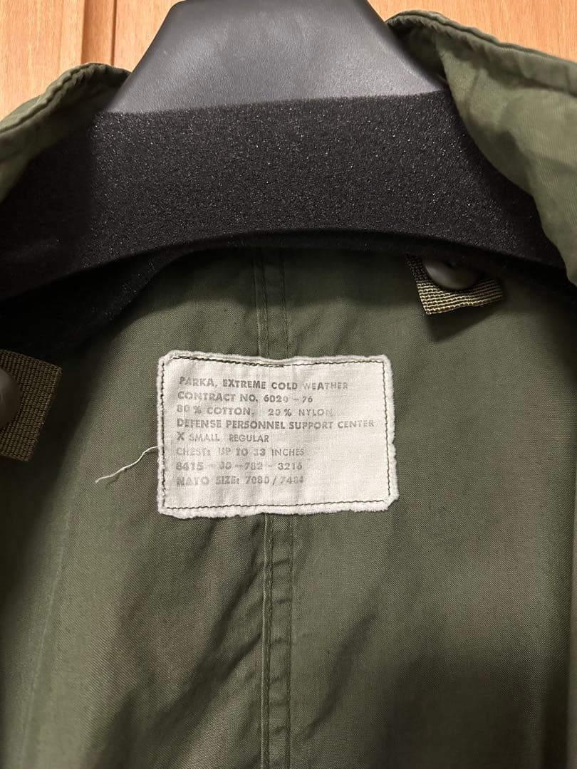希少M-65 モッズコート70s米軍実物ヴィンテージ XS