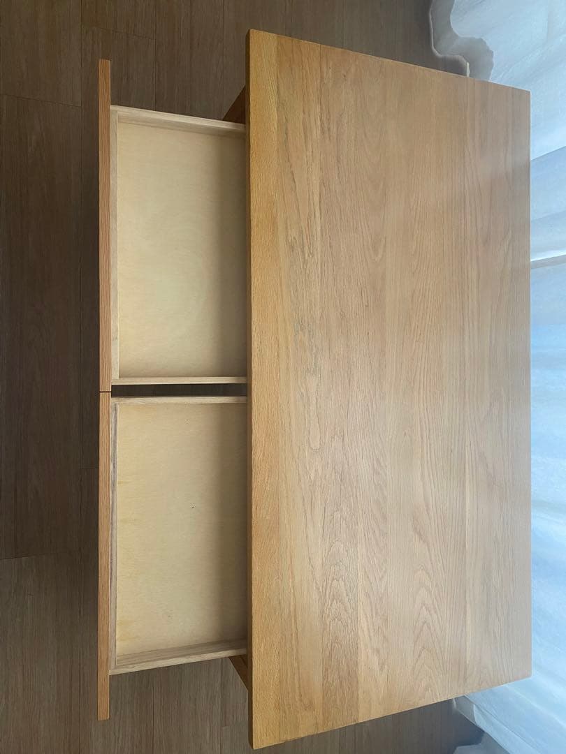 お正月値引き中！無印良品　天然木　センターテーブル　w1200タイプ