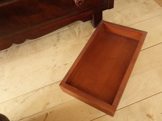 北海道民芸家具　ドレッサー　鏡台　再塗装済　ＵＳＥＤ