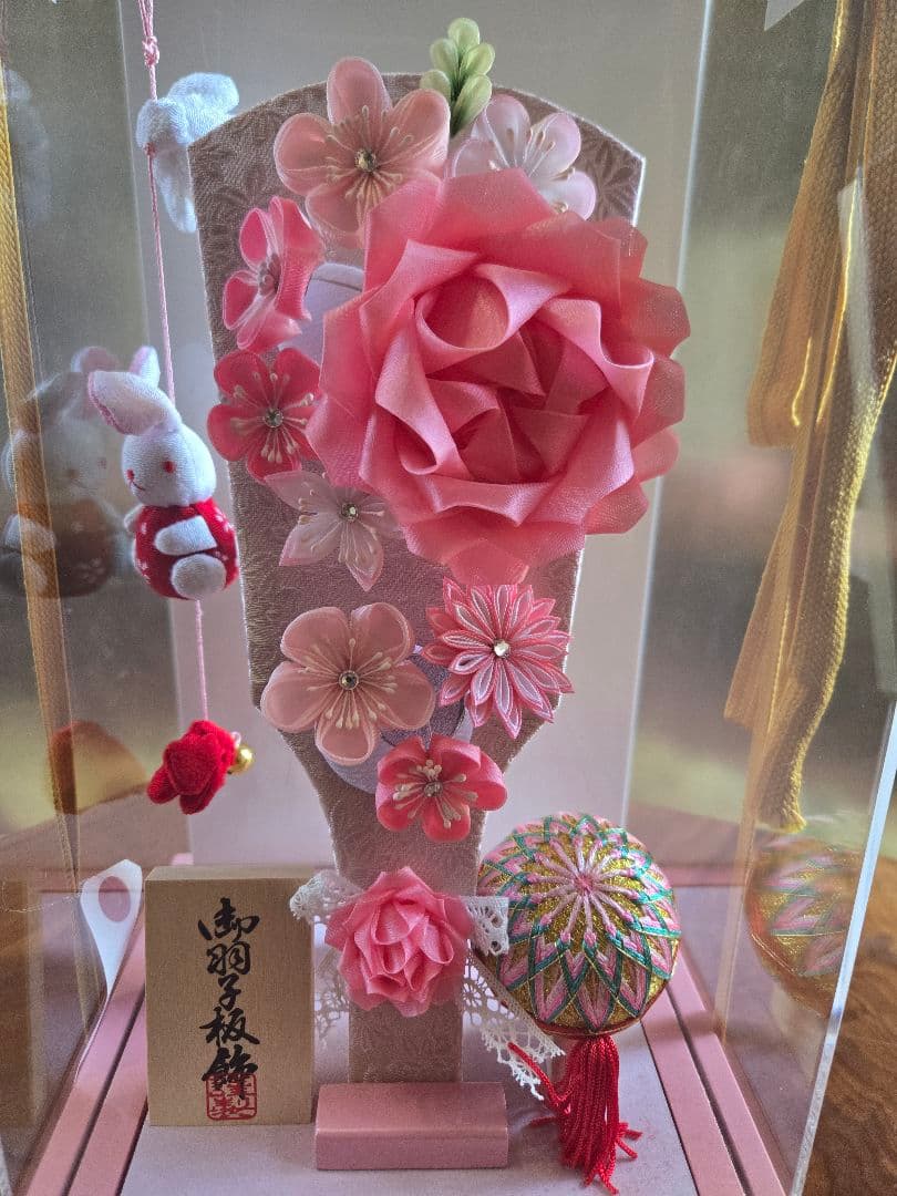 【展示品限り】正月飾り　羽子板　ケース飾り　※閉店セール　H2