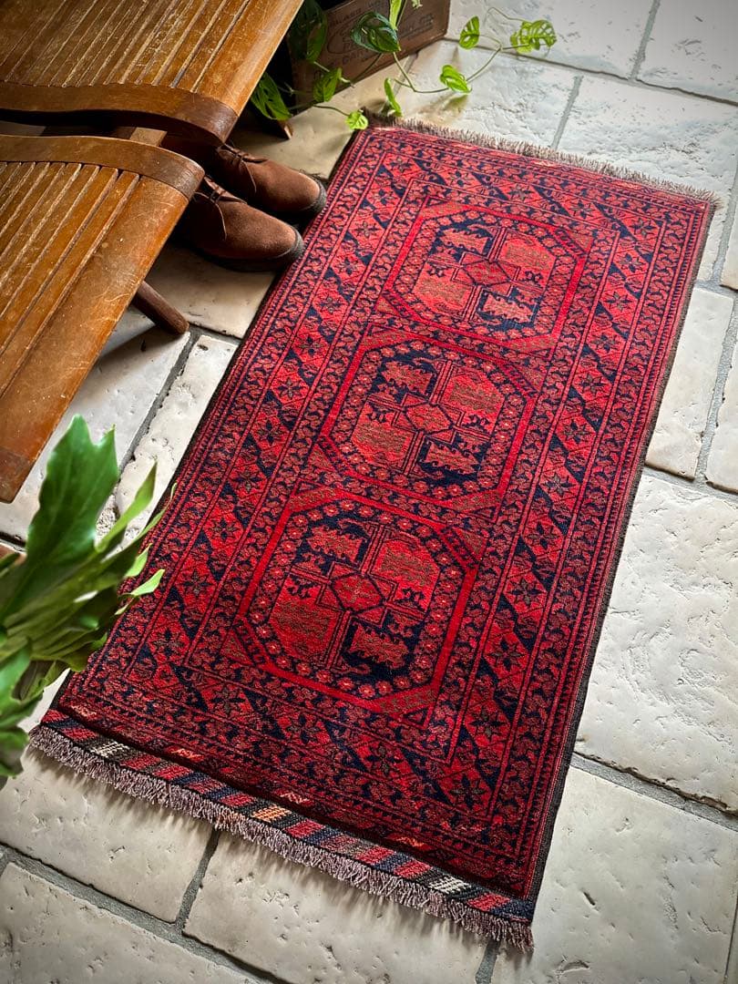 トライバルラグ　ヴィンテージラグ　アフガン　トルクメン　エルサリ　プリミティブ