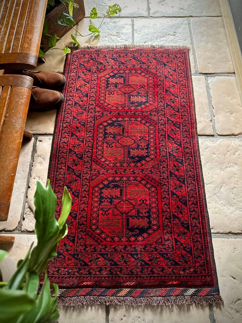 トライバルラグ　ヴィンテージラグ　アフガン　トルクメン　エルサリ　プリミティブ