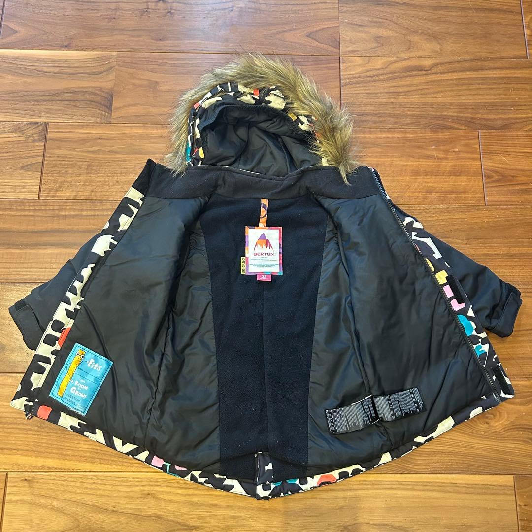 美品 バートン ウェア 上下セット 2T ジャケット ビブパンツ BURTON