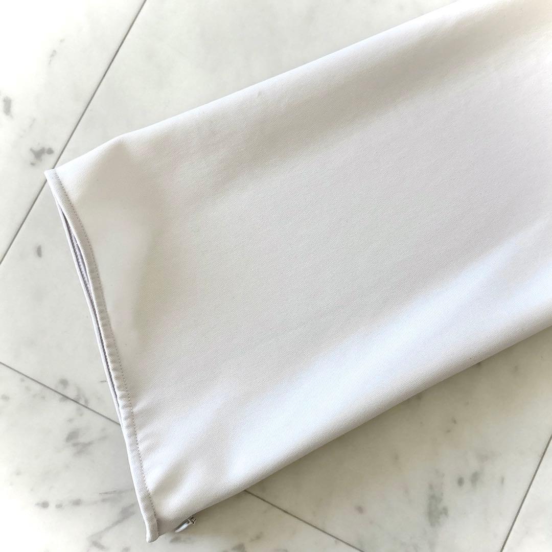 美品 エブリデイアイライク Sofia ジップスリーブブラウス 洗える ベージュ