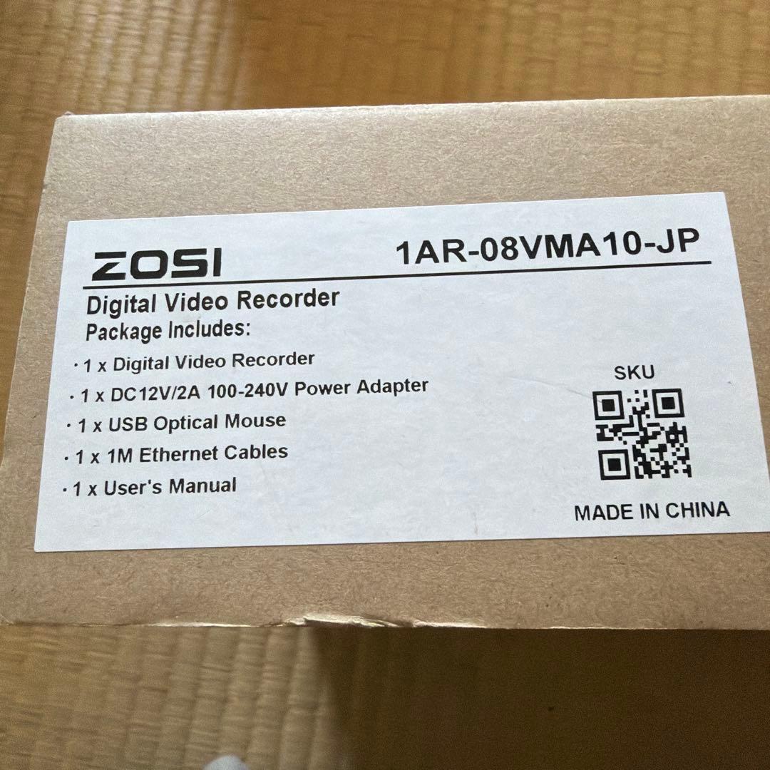 ZOSI 1080P 防犯レコーダー8ch 1TB ahdレコーダー