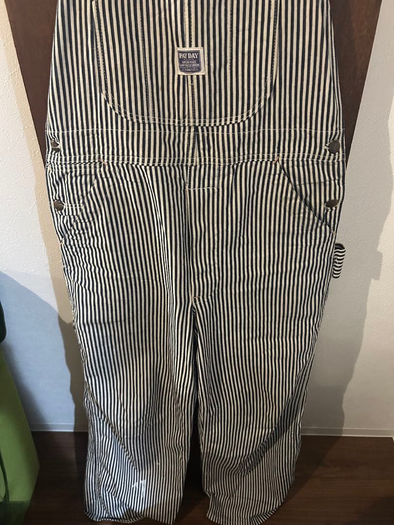 大戦モデル！！　PAYDAY ペイデイ　ヒッコリーオーバーオール　40s