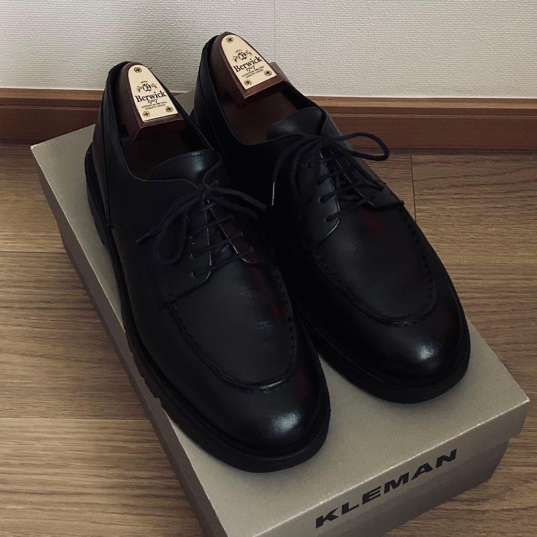 クレマン Uチップ レザーシューズ 41 フランス製