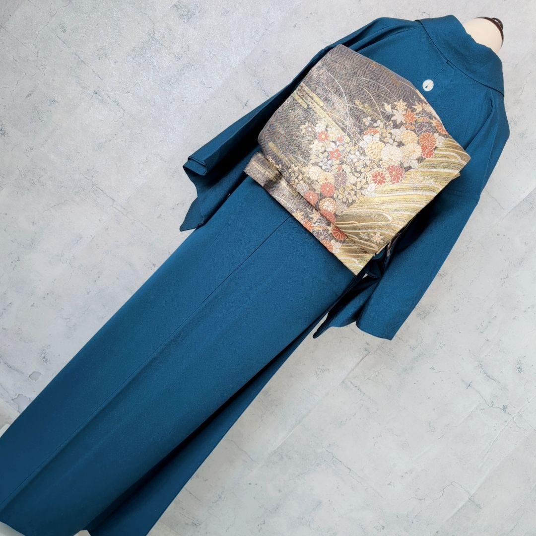 色無地　着物　フルセット　正絹　O4