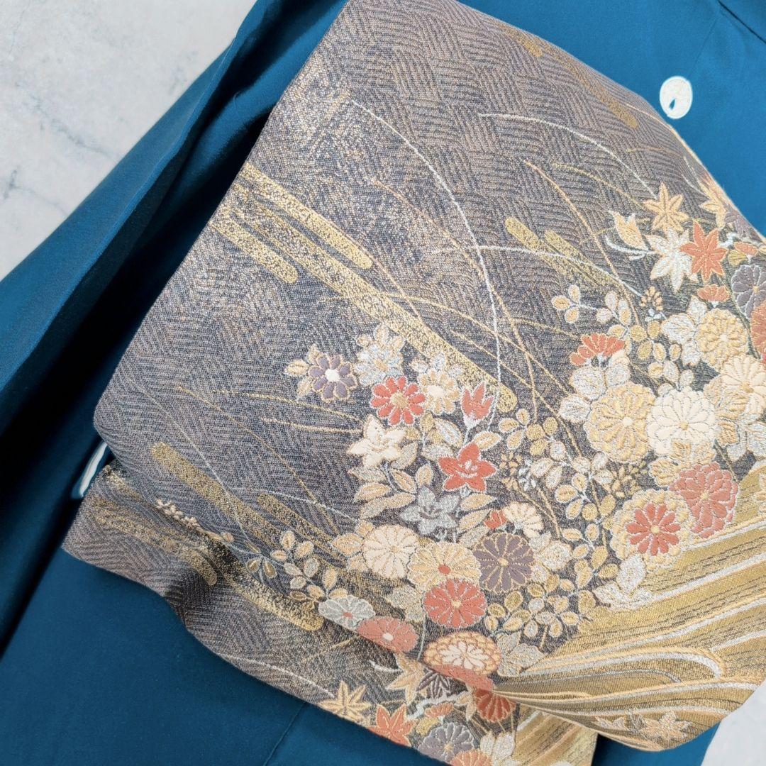 色無地　着物　フルセット　正絹　O4