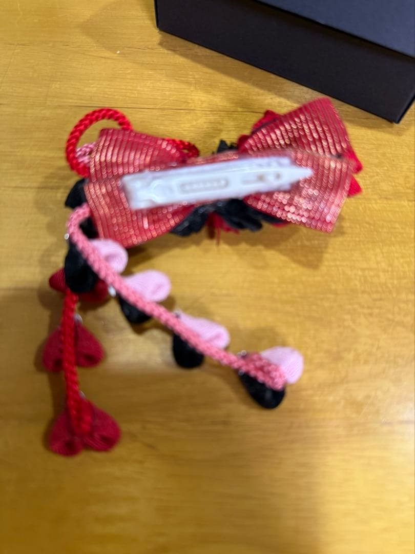 きゃんナナ×イヌフワリ 限定和ロリ風カフェマット＆つまみ細工バレッタのセット