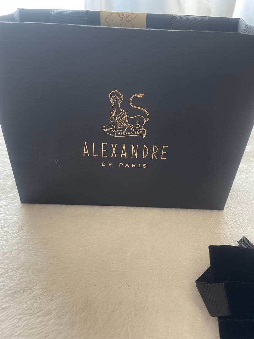 新品未使用 ALEXANDRE DE PARIS べっ甲ヘアクリップ Mサイズ