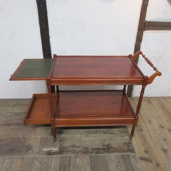 イギリス アンティーク 家具 キッチンワゴン 引き出し・トレー付き 6123e