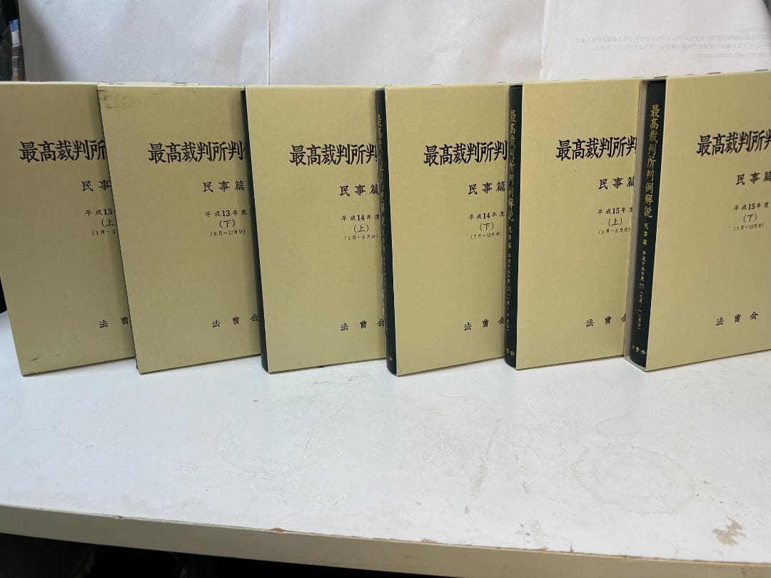 最高裁判所判例解説 民事篇 平成9年度～平成1７年度(計1９冊セット）