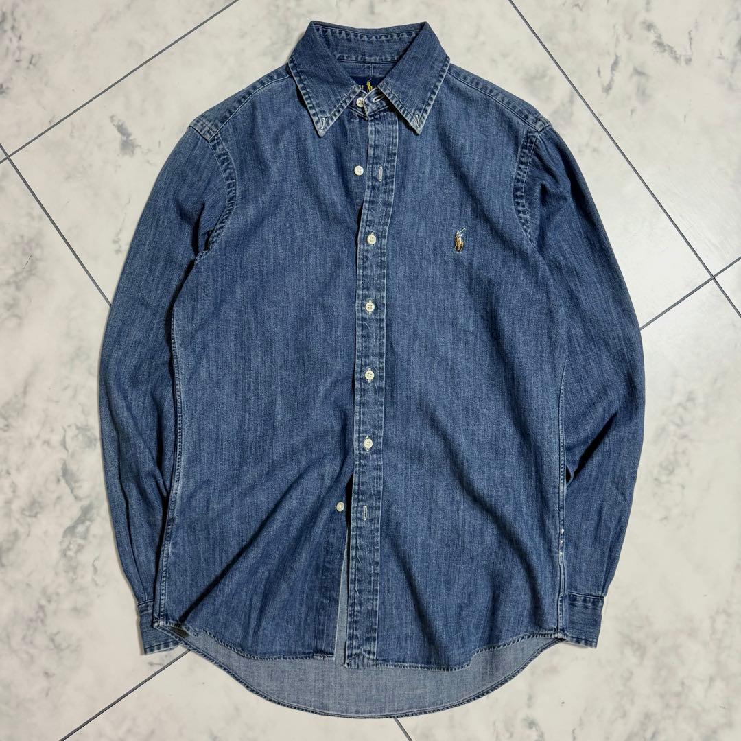 人気❣️定番　ラルフローレン　デニムシャツ　ダンガリーシャツ ポニー刺繍