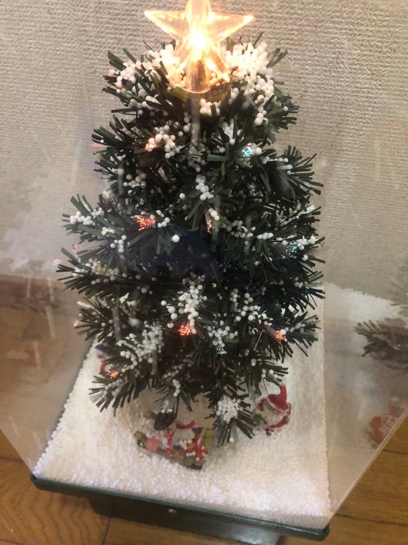クリスマスツリー ドーム 電動 レトロ