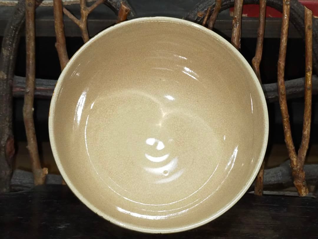 ♥仁清　御室焼　茶碗　桐箱付き　骨董　古玩　中国