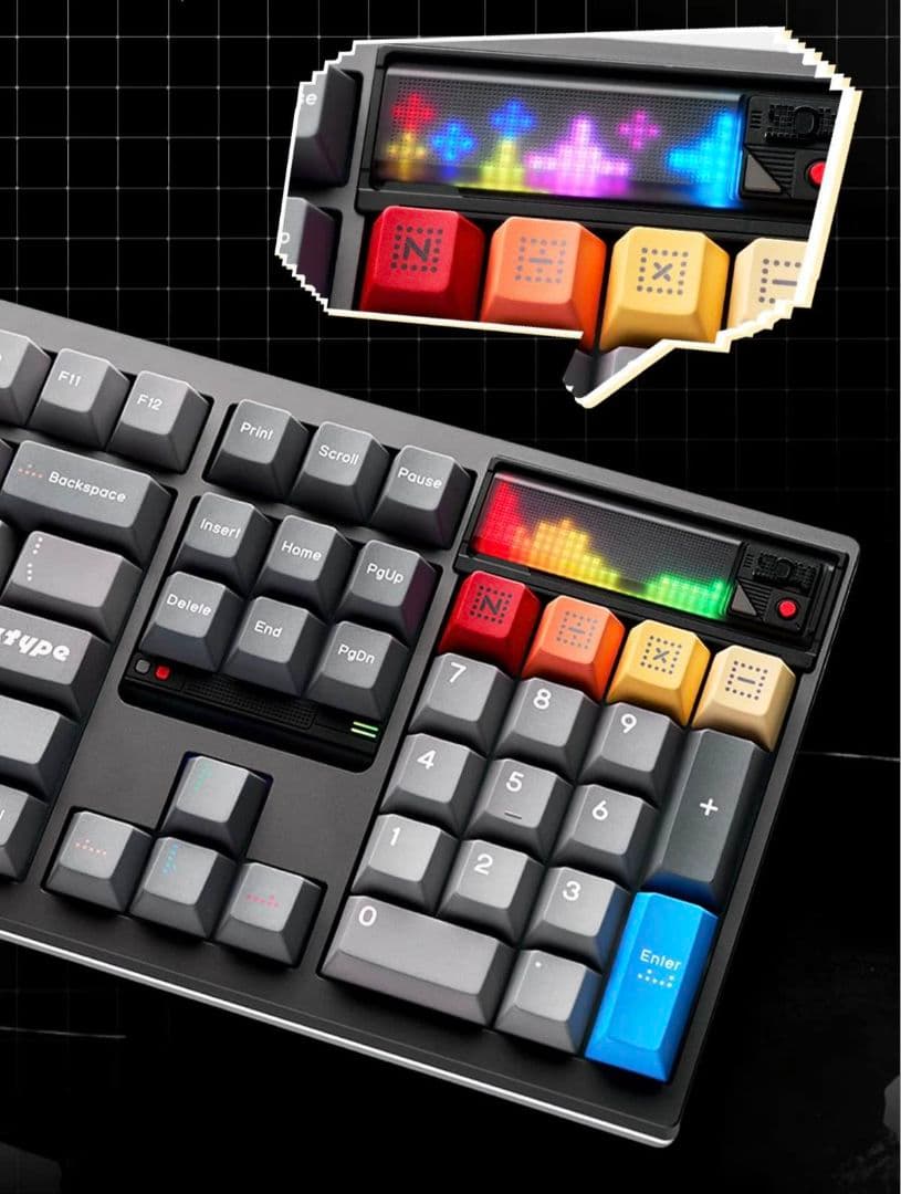 TickType DP104 グレー キーボード