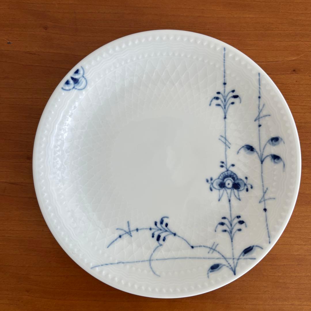 ☆極美品☆ロイヤルコペンハーゲン ブルーパルメッテ 蓋付きボウル&ソーサー ペア