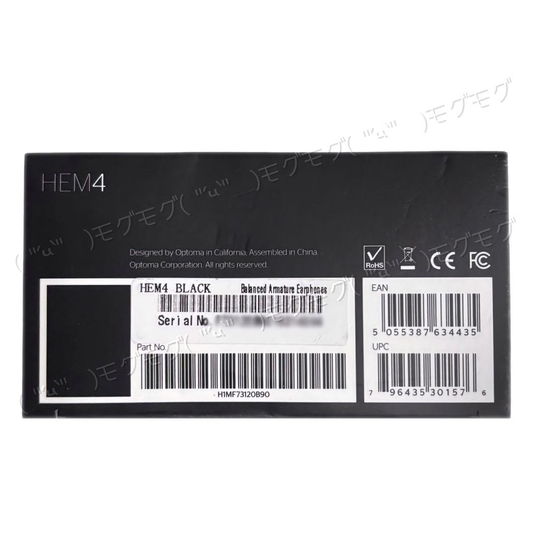 新品未使用】Optoma NuForce HEM4 Reference ブラック