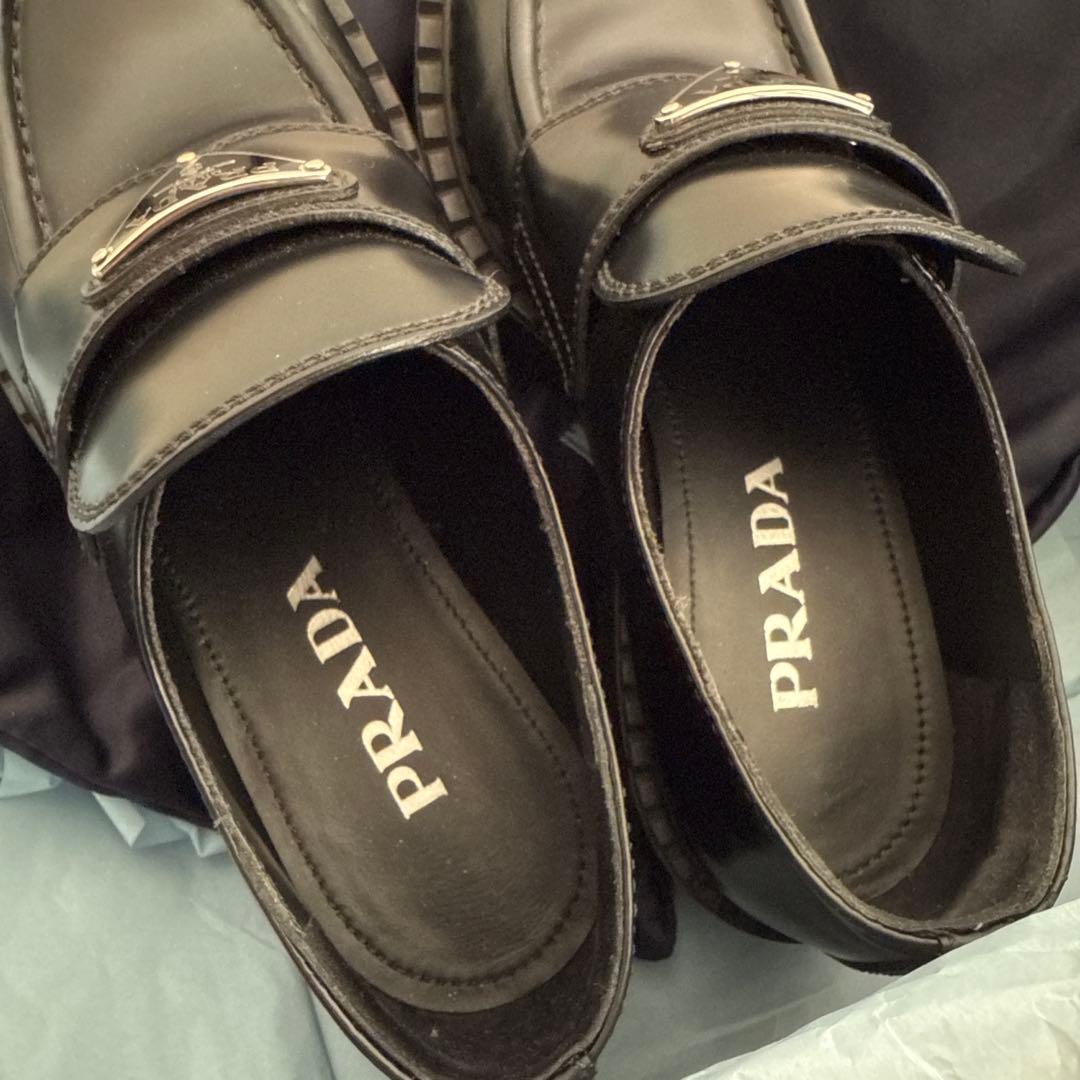 RONISARA さま専用　　PRADA ブラック ローファー 保存袋付き