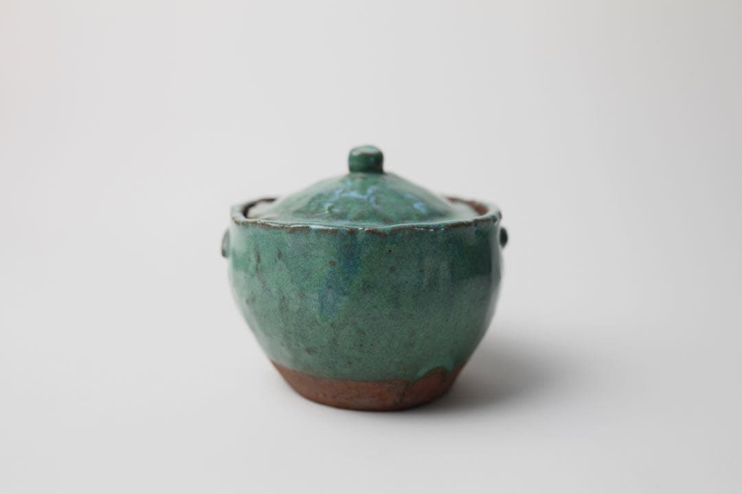 時代煎茶器 宝瓶 宝塚焼 萩焼 煎茶碗 茶盆 セット