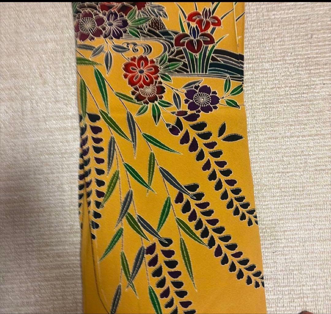 Ｋ*ａ様 【新品未使用品】紅型 振袖 長襦袢＋袋帯(使用品)セット