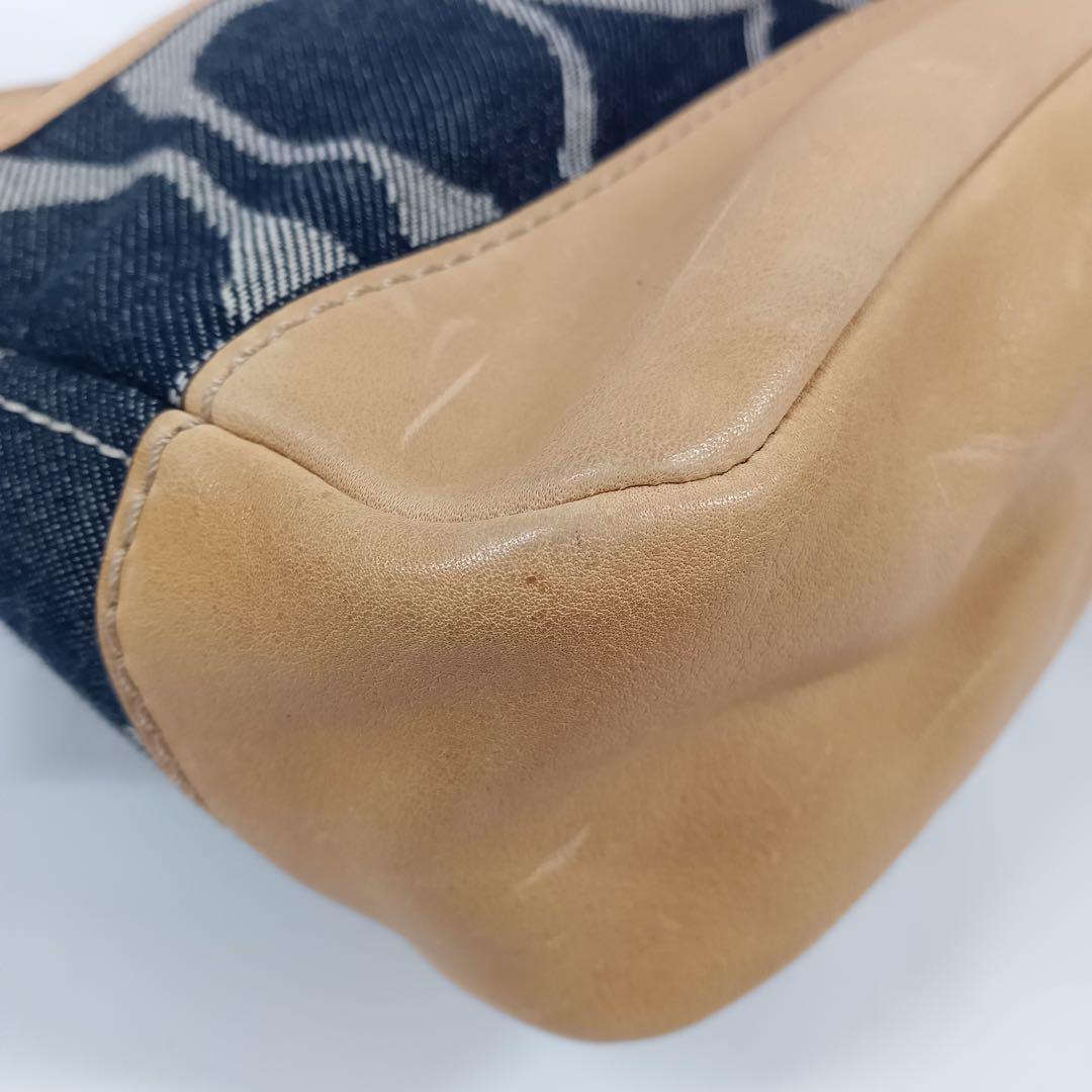 COACH コーチ　レガシー ターンロック デニム ワンショルダーバッグ