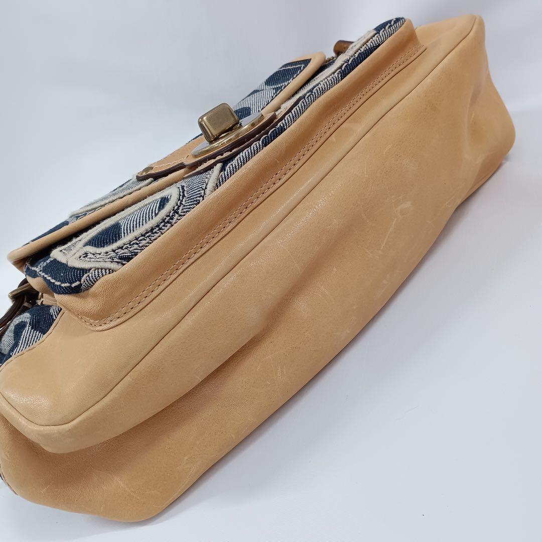 COACH コーチ　レガシー ターンロック デニム ワンショルダーバッグ