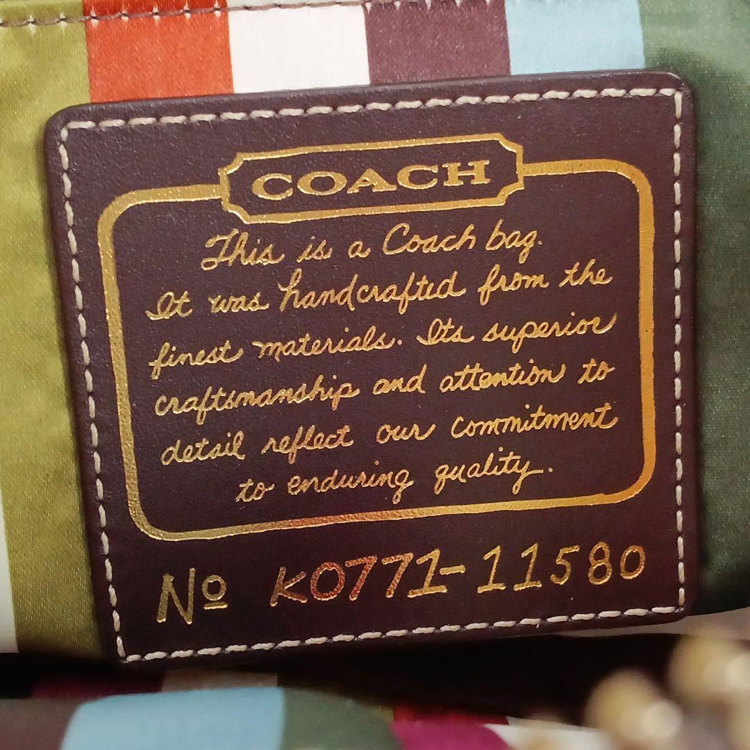 COACH コーチ　レガシー ターンロック デニム ワンショルダーバッグ