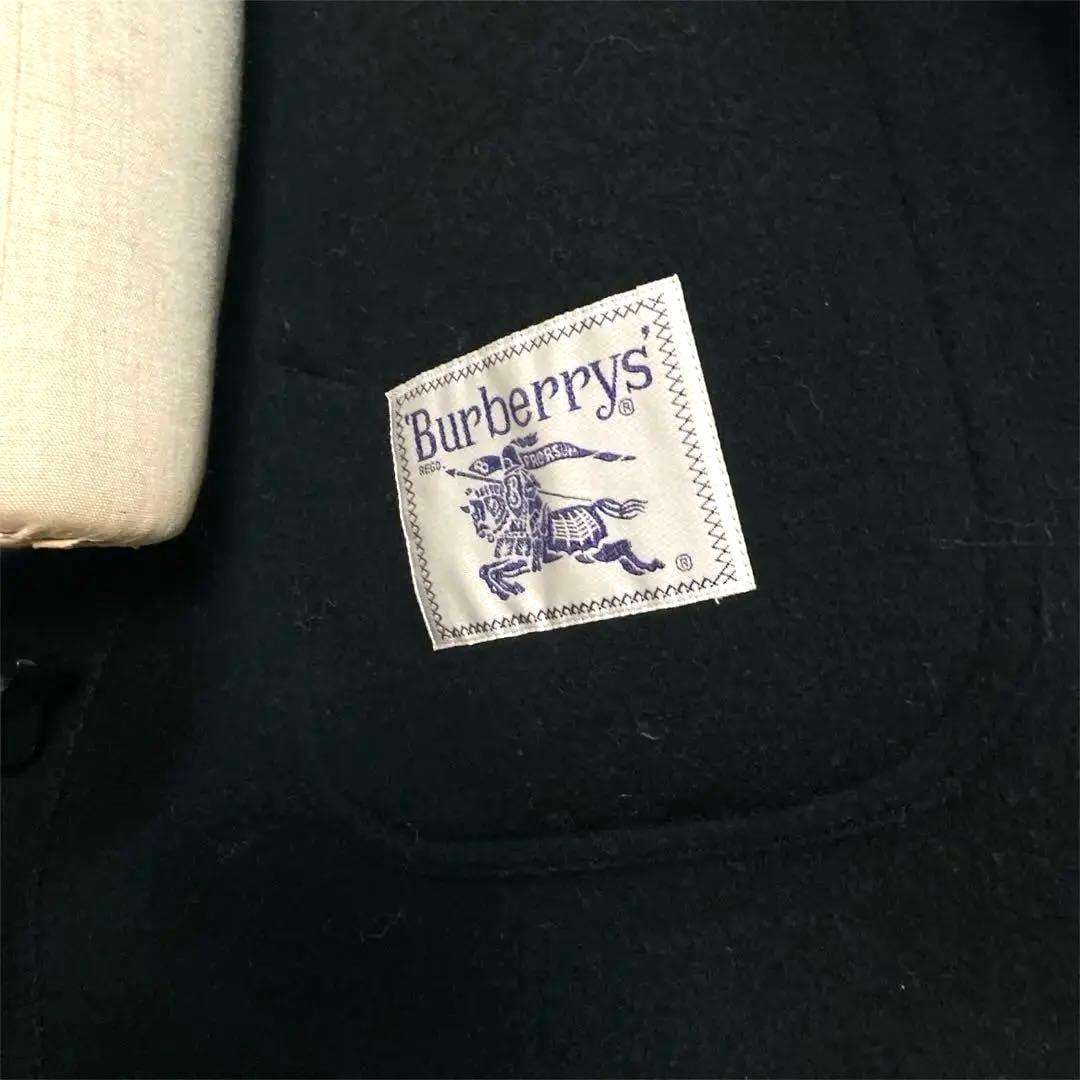 Burberrys ステンカラーコート カシミア混 ビンテージ 黒　M ウール