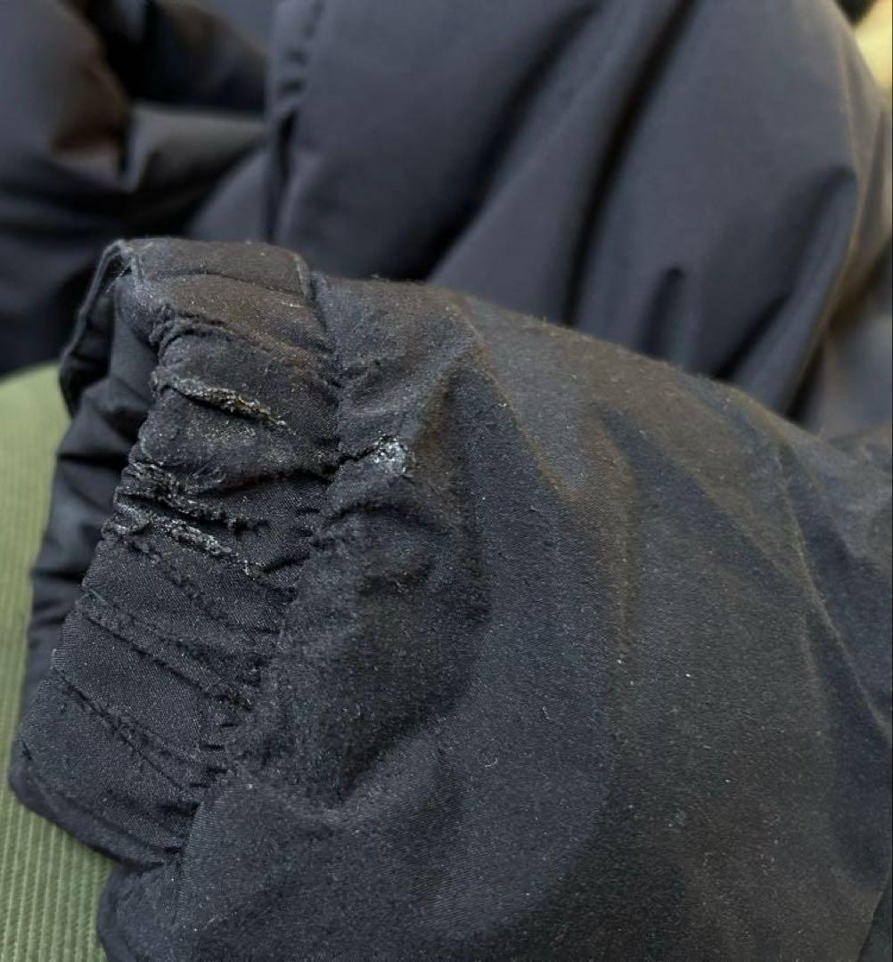 THE NORTH FACE ／ダウンジャケット／メンズXL／黒／補修アリ