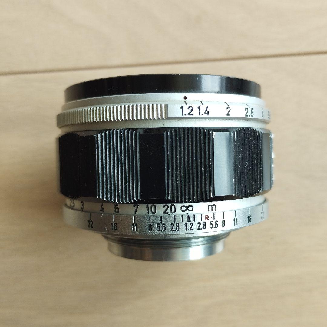 キヤノン　レンズ　50mm F1.2　L39マウント　 純正前後キャップ付き