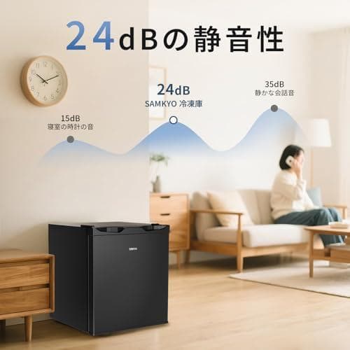 SAMKYO 冷凍庫 33L 小型 幅45cm 2時間急冷 ミニ冷凍庫 一人po
